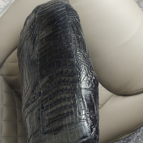 Nancy Gonzalez Black Croc Large Tote - Picture 7 of 13